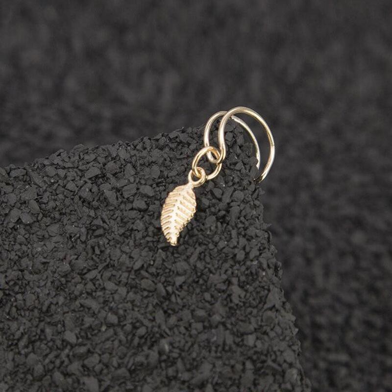 Khuyên tai bông tai kẹp vành tai nữ mẫu lá phong cách Hàn Quốc thời trang cá tính quà tặng trang sức xinh xắn dễ thương