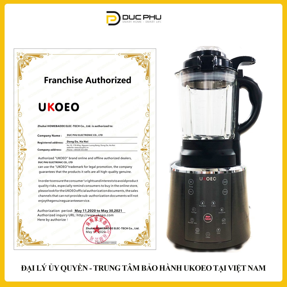 Máy làm sữa hạt UKOEO PR5S
