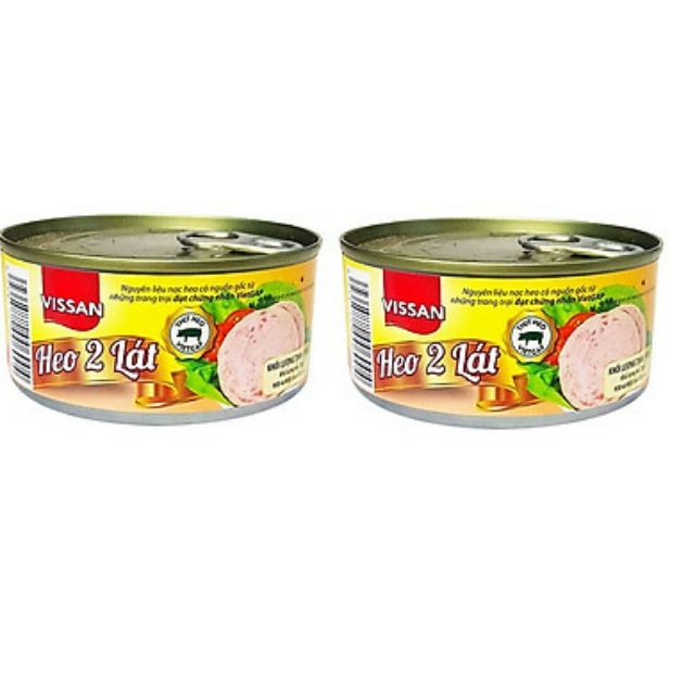 Heo 2 lát VISSAN 150g (Lon in, date mới)