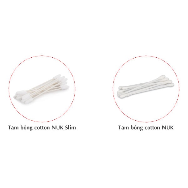 Tăm bông cotton cho bé [Thương hiệu NUK - Mother-K]