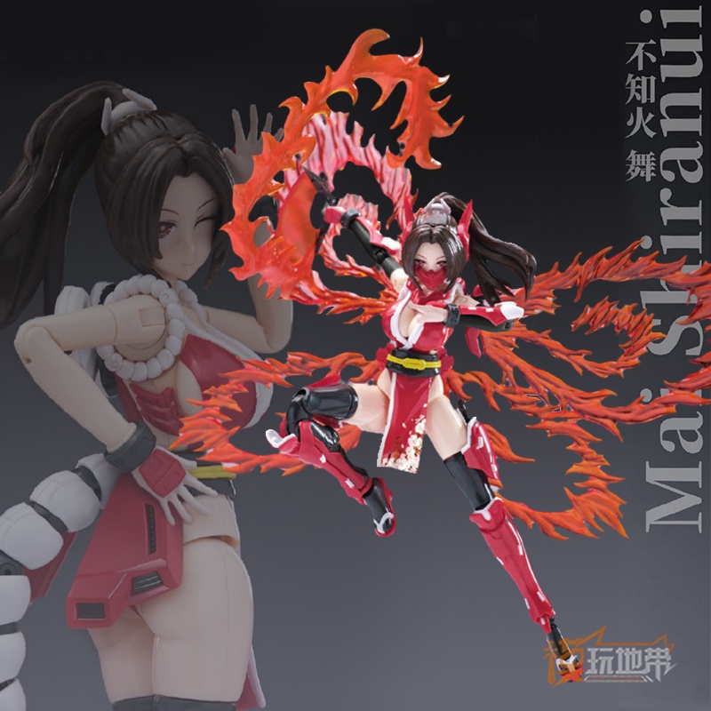 Mô Hình Đồ Chơi Lắp Ráp Nhân Vật Shinobuki Trong Game King of Fighters 14