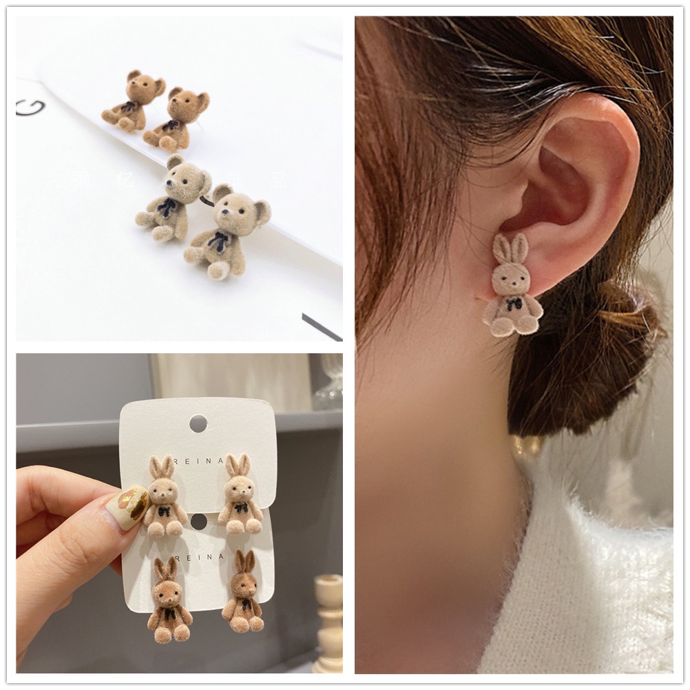 Khuyên Tai Hình Thú Nhồi Bông Dễ Thương Dành Cho Nữ S925