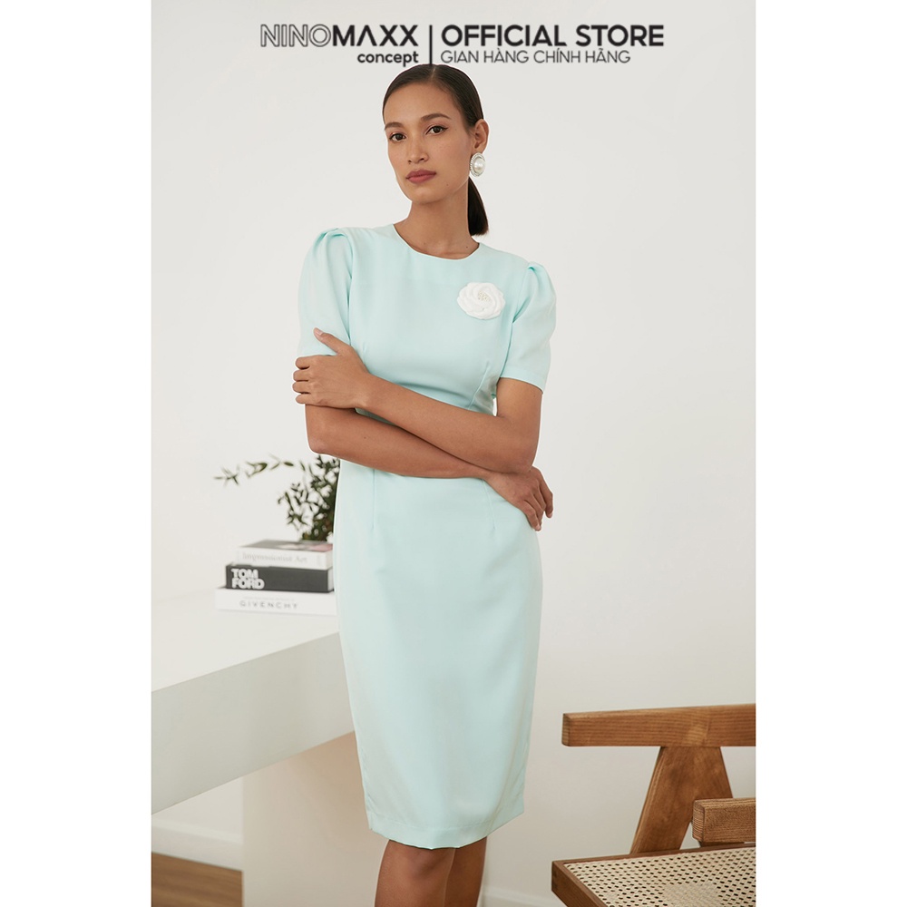 N&M Đầm Nữ ôm body kết hoa ngực 2012049