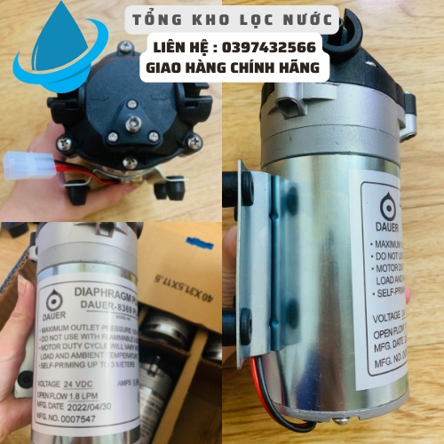 Bơm 8369 máy RO kèm cút, bơm nhập khẩu Đài Loan chính hãng