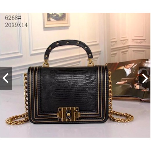 Túi đeo chéo nữ vân da rắn size 20cm