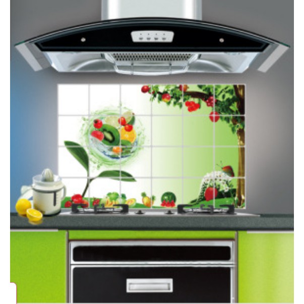 Decal dán bếp Nụ Hoa Trái Cây