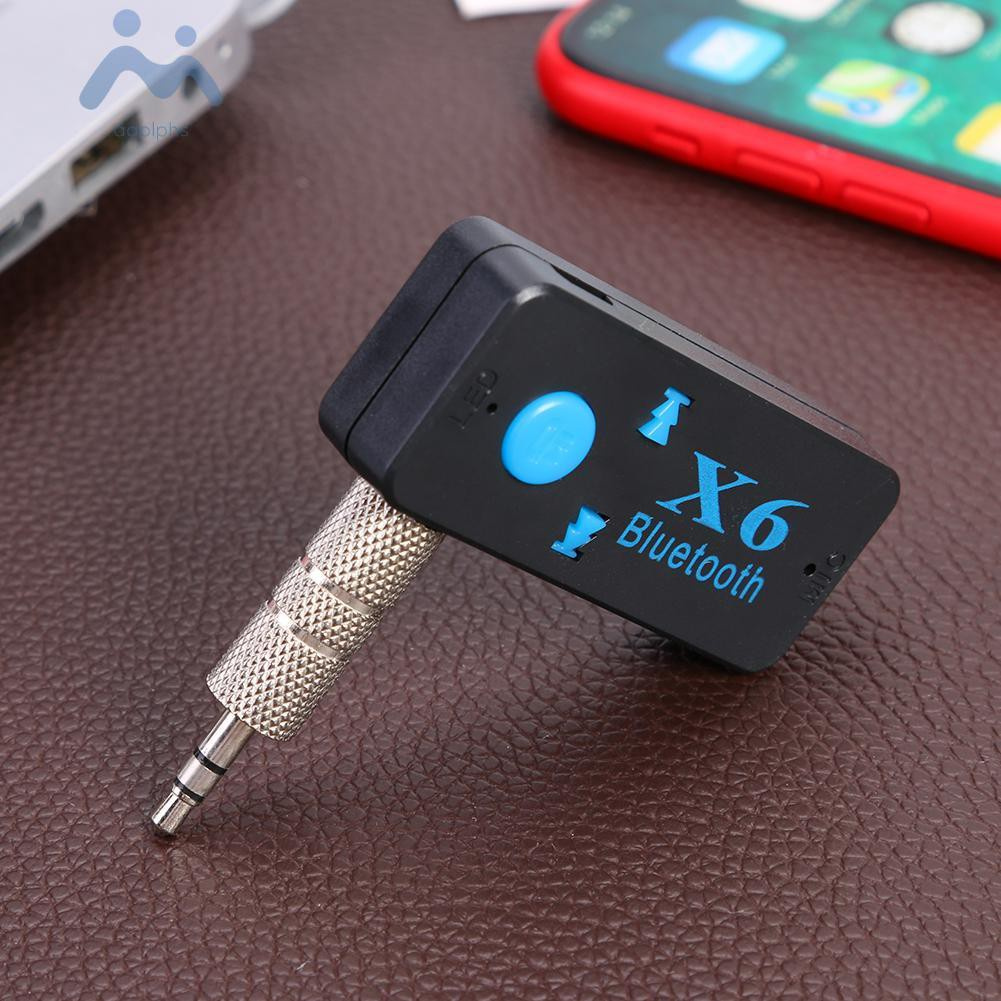 adolphs X6 Wireless 3.5mm AUX Audio Receiver Bluetooth 4.2 Adapter Support TF Card