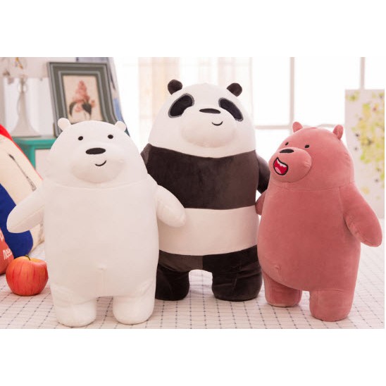 Gấu bông Ba anh em gấu gấu bare bear 25cm G25B28