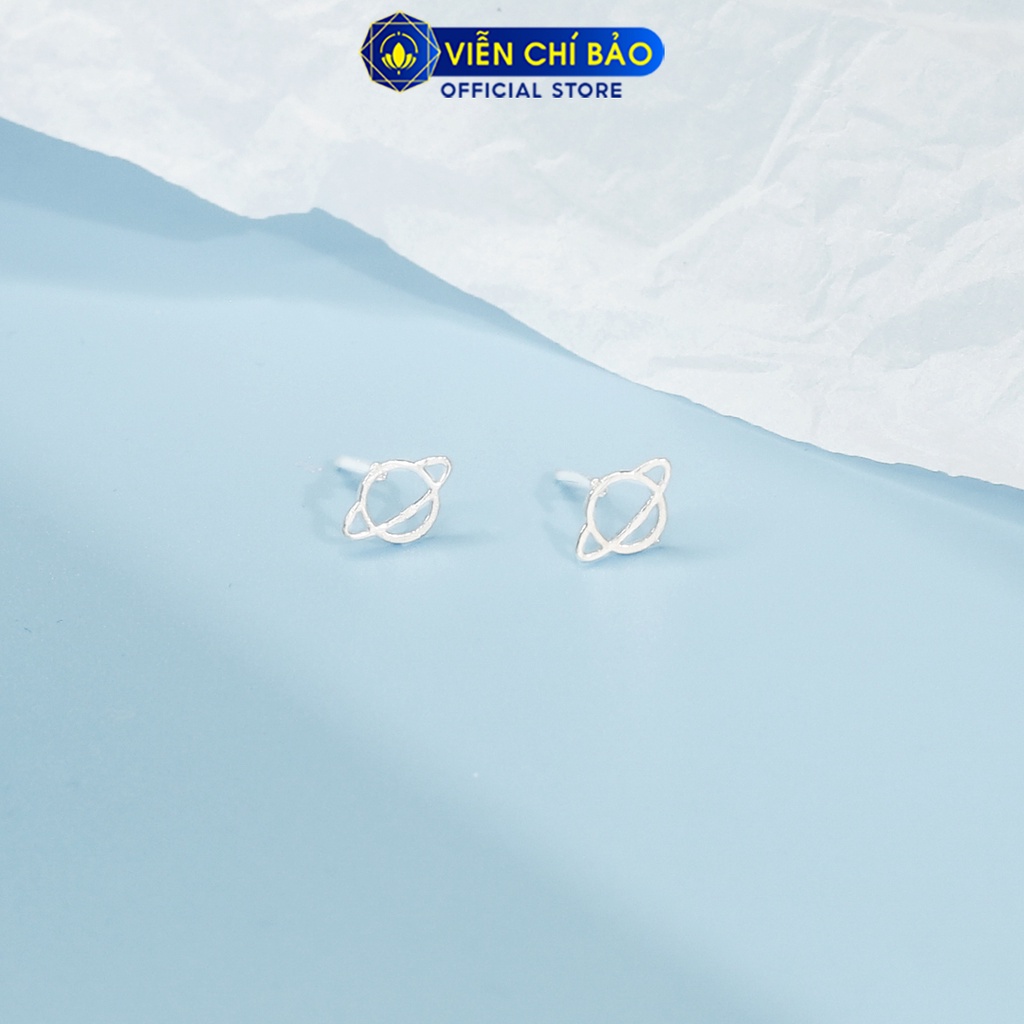 Khuyên tai bạc nữ Tiểu tinh cầu chất liệu bạc 925 thời trang phụ kiện trang sức nữ Viễn Chí Bảo E077