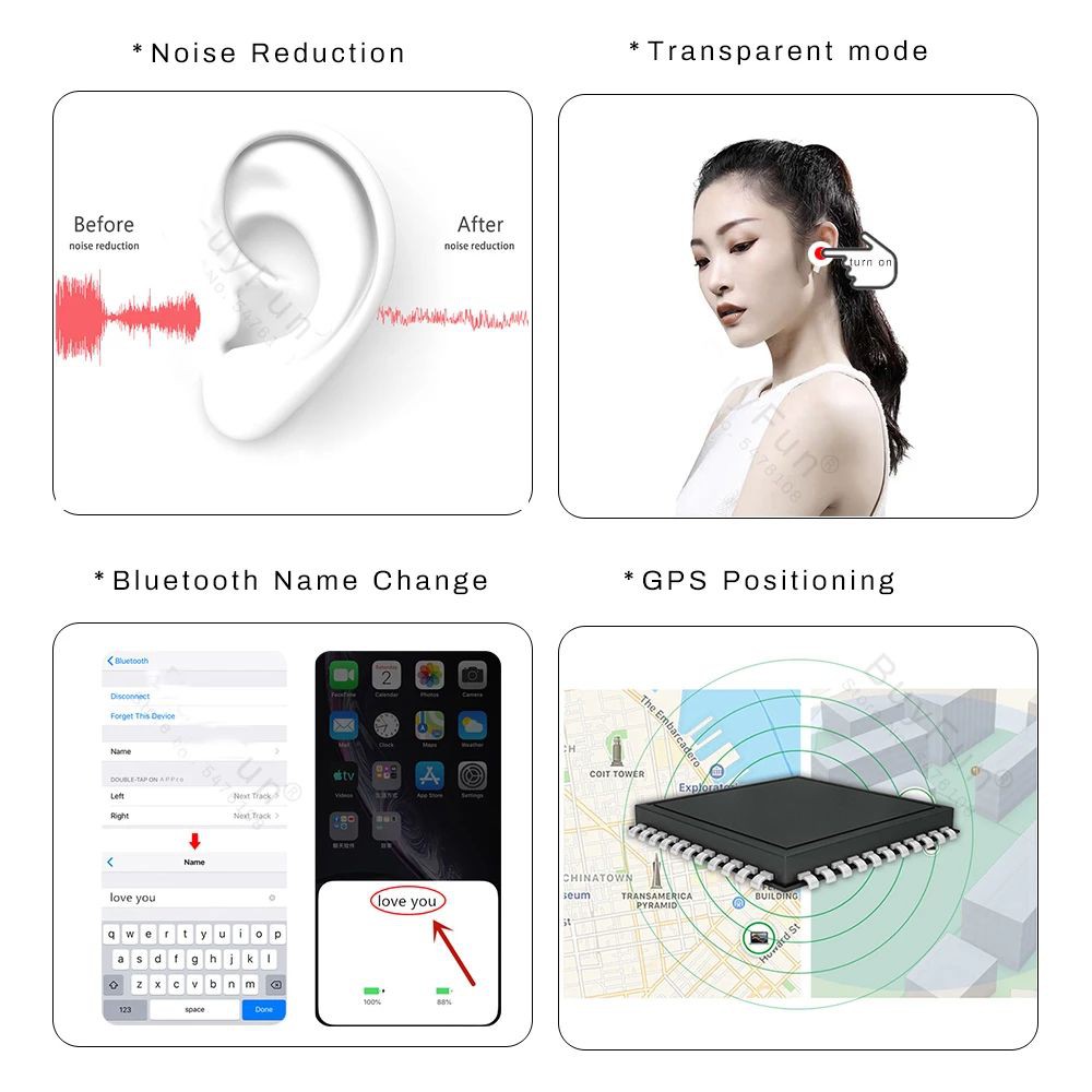 Tai Nghe Bluetooth 5.0 Không Dây Pro4 Tws Có Hộp Sạc