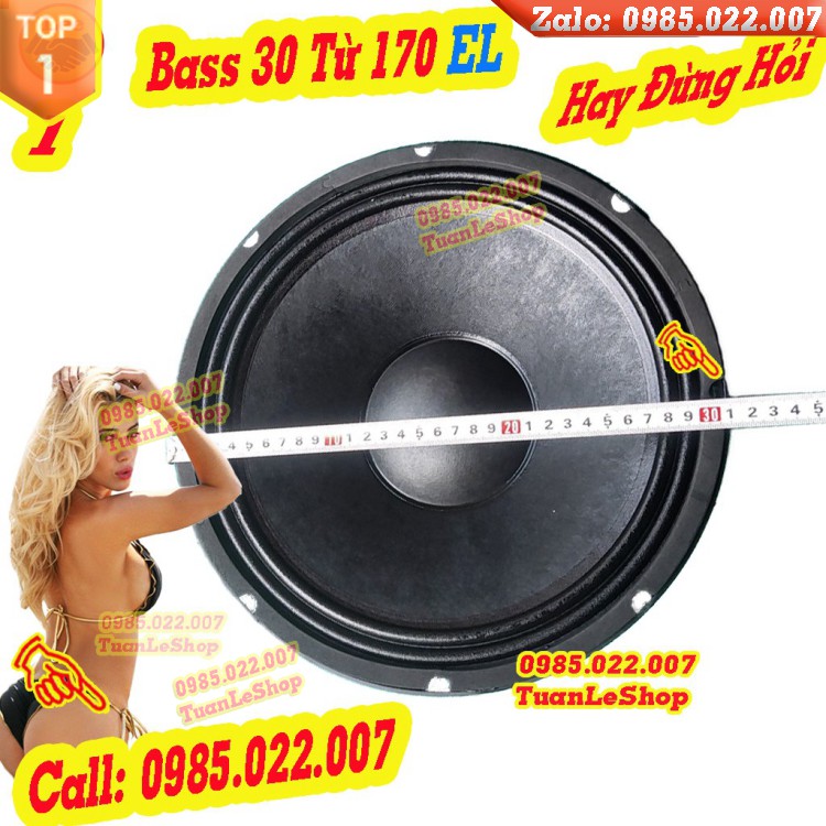 BASS 30 TỪ 170 EL AUDIO CÔN 75 MÀNG CHỐNG NƯỚC CAO CẤP - GIÁ 1 LOA - LOA NHẬP KHẨU