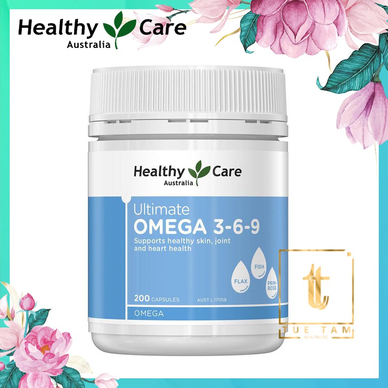 Omega 3 6 9 Healthy Care Ultimate Của Úc (200 Viên) - Dưỡng chất cần thiết cho sức khỏe và tim mạch