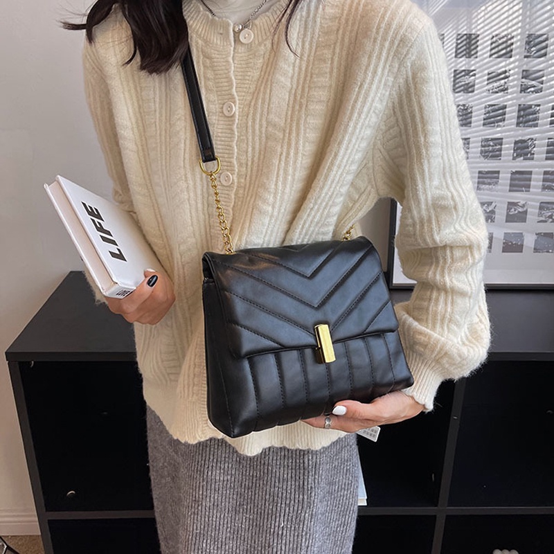 Túi đeo chéo IELGY màu sắc đơn giản phong cách retro cho nữ