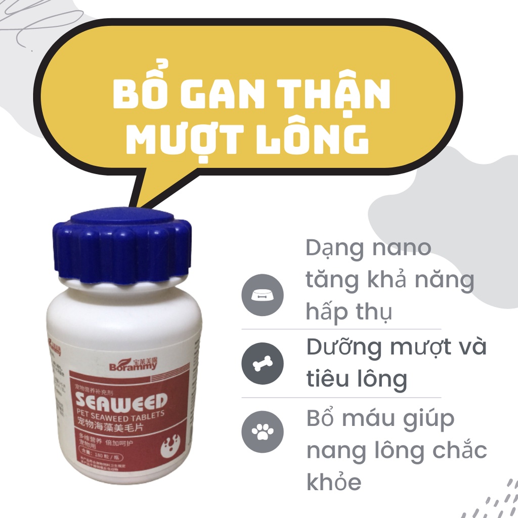 Giải độc gan, thận, bổ máu, mượt lông cho chó mèo