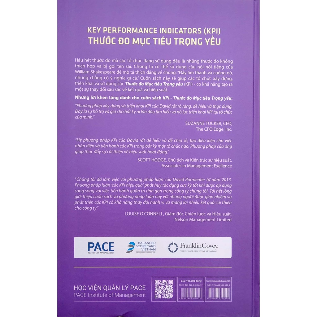 Sách KPI - Thước Đo Mục Tiêu Trong Yếu (Tái Bản 2022)