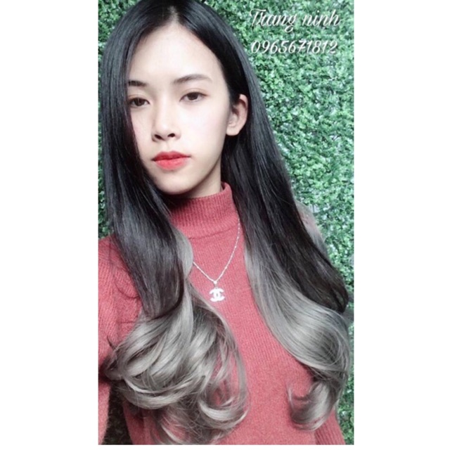 Tóc giả Kẹp chữ u omber