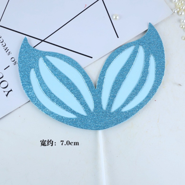 đồ trang trí bánh sinh nhật [FREESHIP❤️] sét cắm chủ đề biển tiên cá