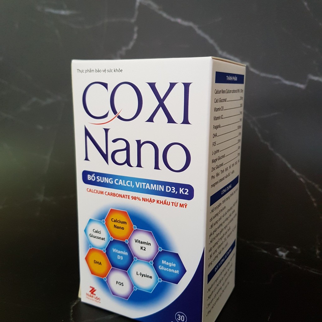 Coxi Nano, bổ sung calci giúp phòng ngừa còi xương, suy dinh dưỡng ở trẻ em | Thế Giới Skin Care