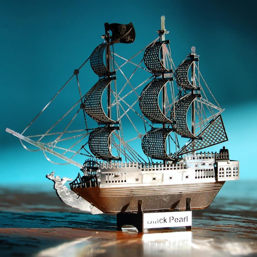 MÔ HÌNH 3D KIM LOẠI LẮP RÁP BLACKPEAR TÀU NGỌC TRAI ĐEN - HÀNG NHẬP KHẨU