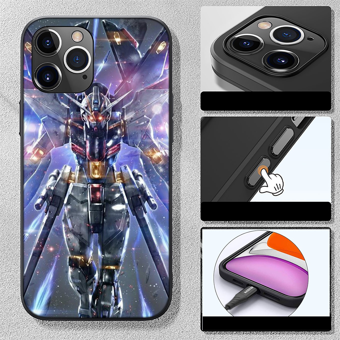 Samsung Galaxy A02S J2 J4 J5 J6 Plus J7 Prime A02 M02 j6+ A42 + Casing Soft Silicone Cartoon Gundam Phone Case