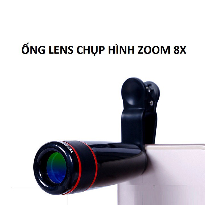 ỐNG LENS ZOOM 8X KẸP ĐIỆN THOẠI CHỤP ẢNH - 000457