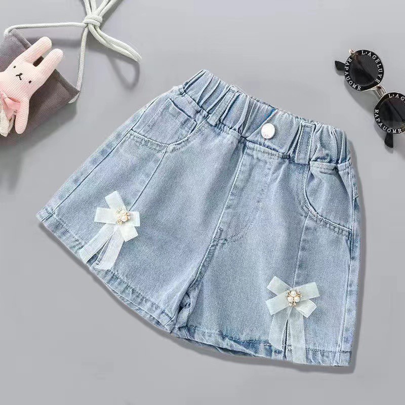 Quần Short Bò Trẻ Em Dành Cho Bé Gái Hàng Quảng Châu Cao Cấp Loại 1 HOT 2021