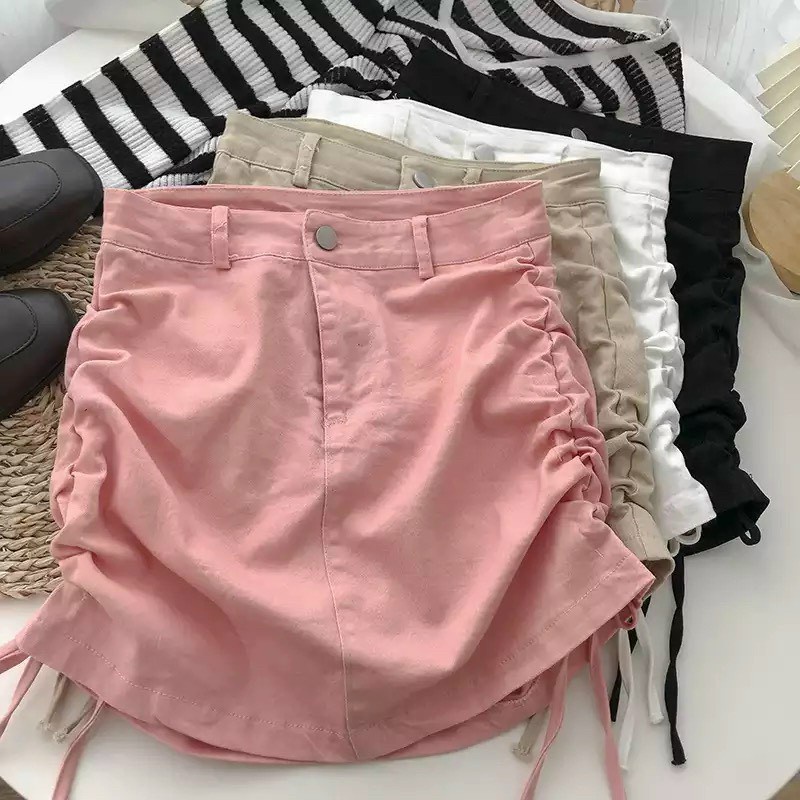Chân váy chữ a- chân váy kaki rút dây hai bên hot trend CV011 | BigBuy360 - bigbuy360.vn