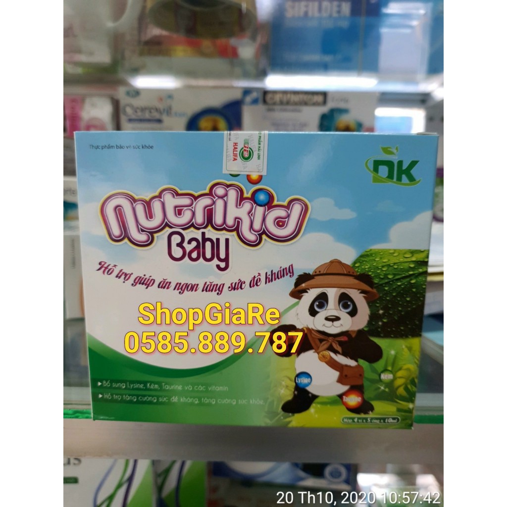 Nutrikid Baby bổ sung canxi cho bé giúp bé phát triển chống còi xương suy dinh dưỡng