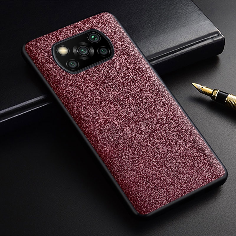 Bao Da Điện Thoại pu Màu Trơn Trọng Lượng Nhẹ Đơn Giản Cho xiaomi poco x3 nfc x3 pro x3 gt Ốp