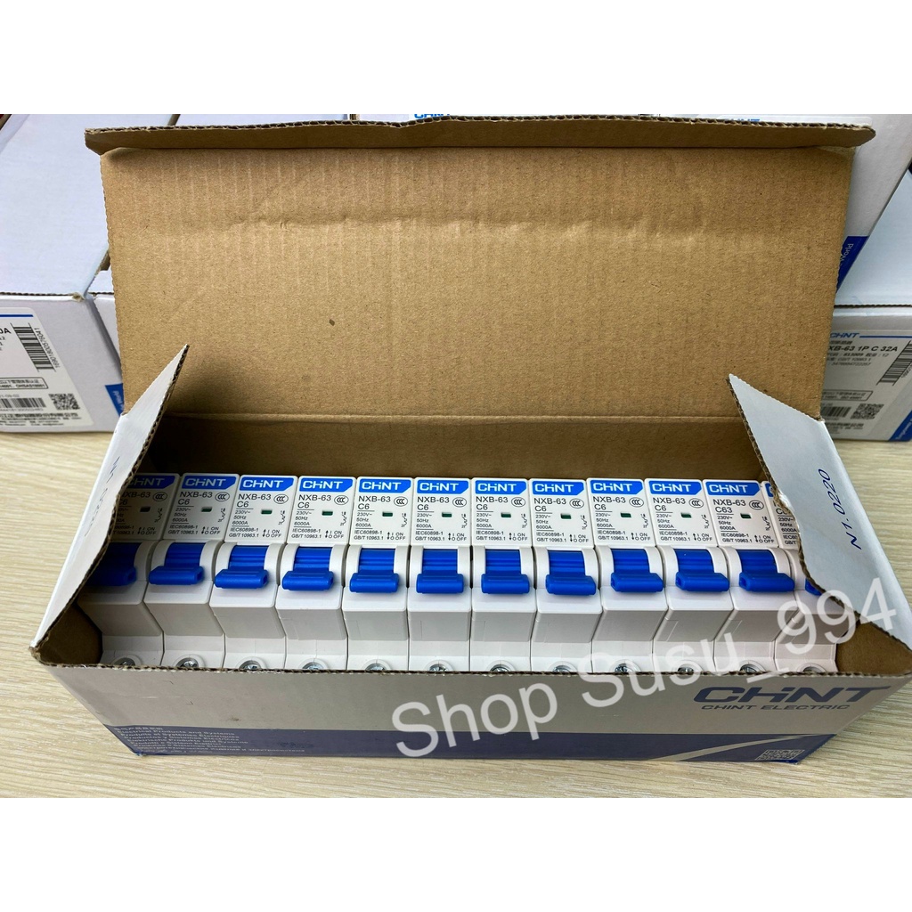 Aptomat Chint NXB-63 1P 6A Dòng Cắt 6kA