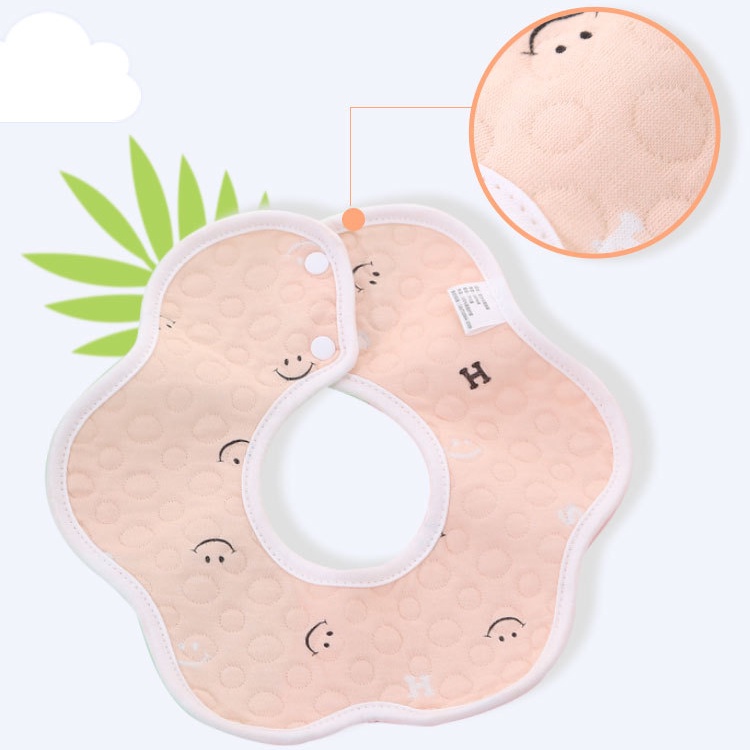 Yếm Ăn Cotton Xinh Xắn Tiện Dụng Cho Bé Sơ Sinh