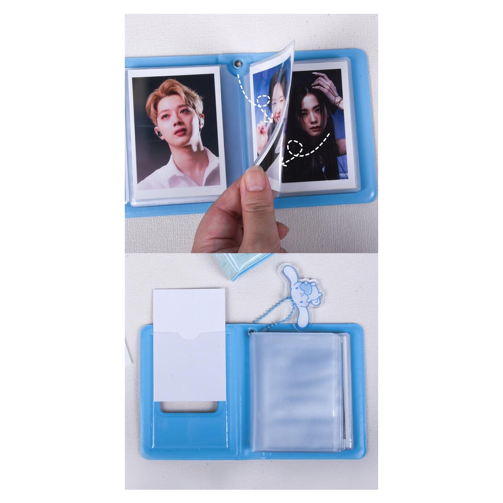SANRIO Album Ảnh 3 Inch Với 40 Tấm Thẻ Bằng PVC Mini In Họa Tiết Hoạt Hình Dễ Thương