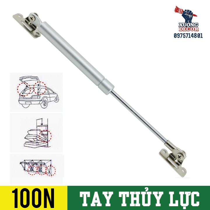 Tay thủy lực piston lõi đồng 100N chống va đập - combo 2 chiếc