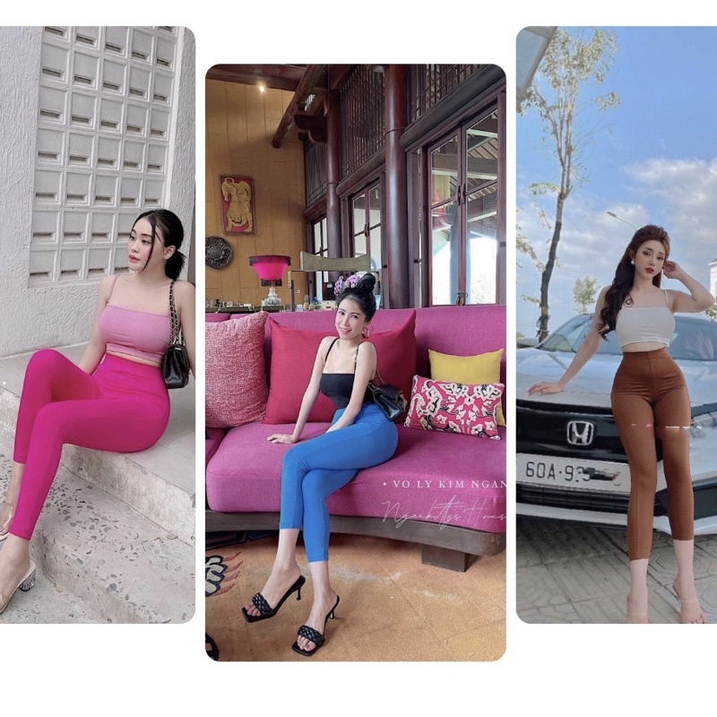 Quần legging 9 tấc nhiều màu( có túi ),quần thun nữ mặc nhà chất thun co giãn, thoáng mát , thoải mái vận động 45- 58kg