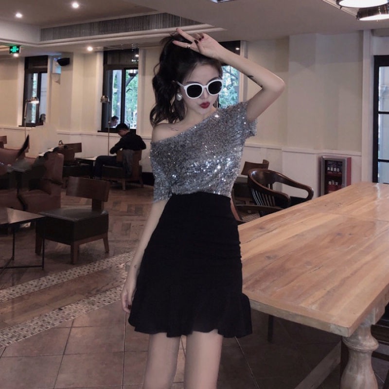 Set Áo Váy Đuôi Cá Phong Cách Phương Tây Thời Trang Mùa Hè Cho Nữ