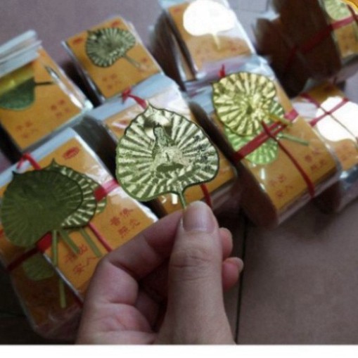 Lá bồ đề mạ vàng hình phật trừ tà⚜️đồ phong thủy may mắn,bình an.. | BigBuy360 - bigbuy360.vn