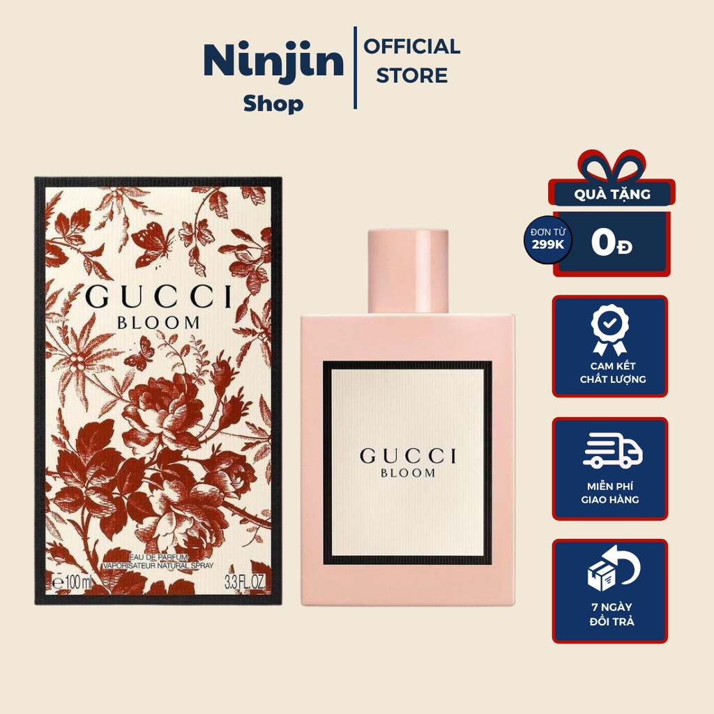 Nước hoa nữ Dầu Thơm Gucci Bloom Lưu Hương Lâu - Nồng độ EDT dung tích 100ml - Hương thơm nữ tính quyến rũ ngọt ngào