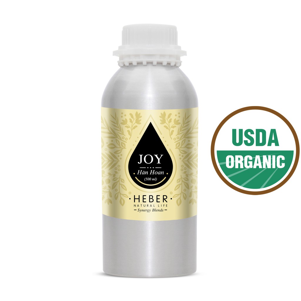 (Chai Lớn 500ml/1000ml)Tinh Dầu Hân Hoan Joy Blend Heber Natural Life, Cao Cấp Nhập Khẩu, Thiên Nhiên Nguyên Chất