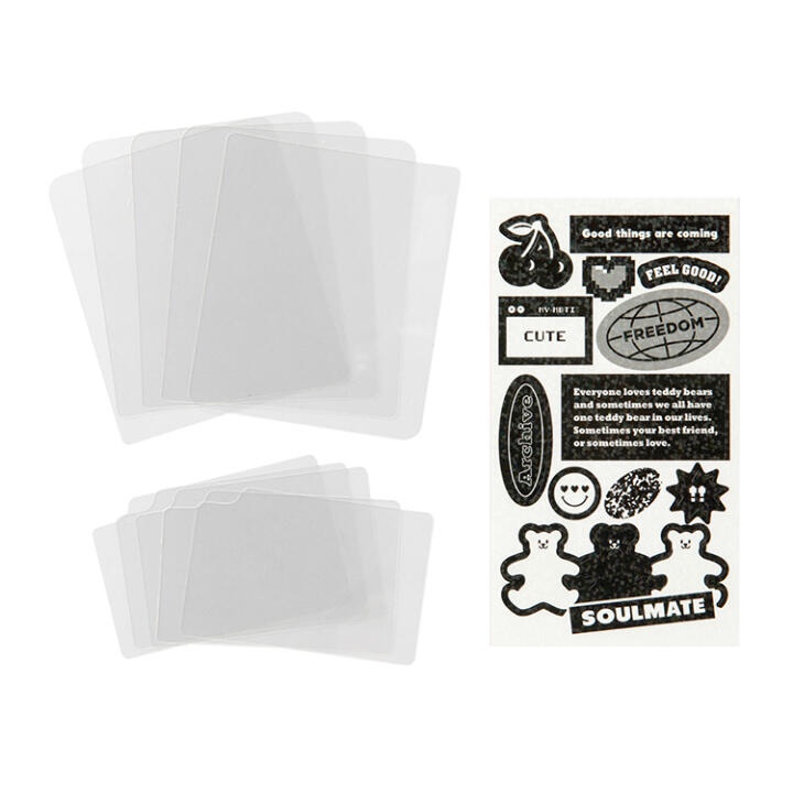 Sticker Nhãn Dán Trang Trí Điện Thoại ARTBOX Hàn Quốc Họa Tiết Trắng Đen Cho Z Flip 3