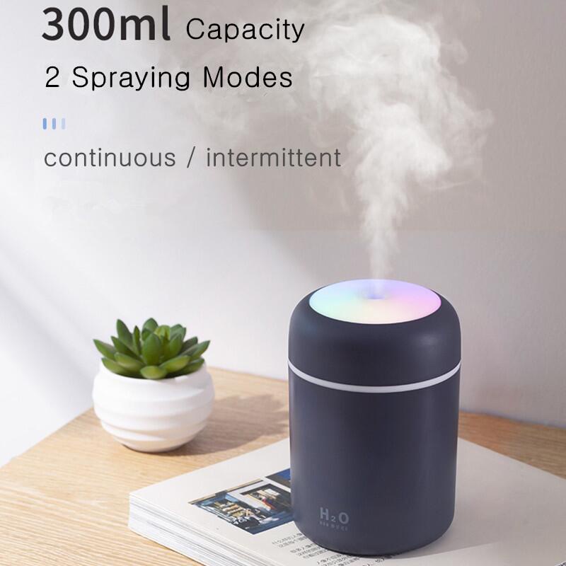 Youpin Máy phun xương mini máy xông tinh dầu có đèn ngủ giữ ẩm tạo hương thơm an toàn tiện dụng giá siêu rẻ 330ML