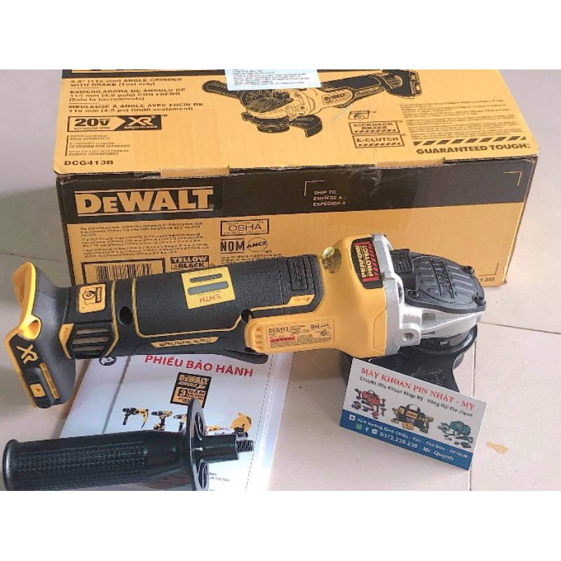 Máy mài dung pin 20v Dewalt 413B