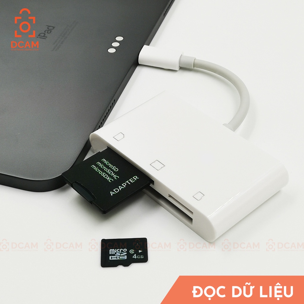 Đầu đọc thẻ CF, SD, microSD cho cổng Type C - Điện thoại Android, Ipad, Macbook, Laptop