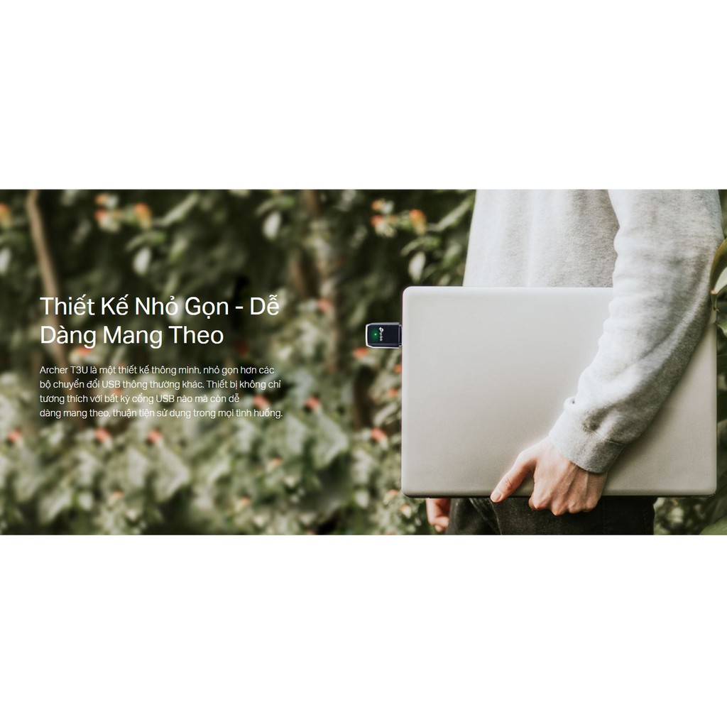 USB Thu Sóng Wi-Fi MU-MIMO Mini AC1300 TP-LINK Archer T3U