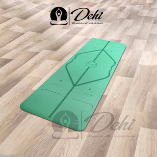 Thảm yoga cao su pu định tuyến hatha siêu thấm hút bám sàn chống trơn trượt - yoga dehi