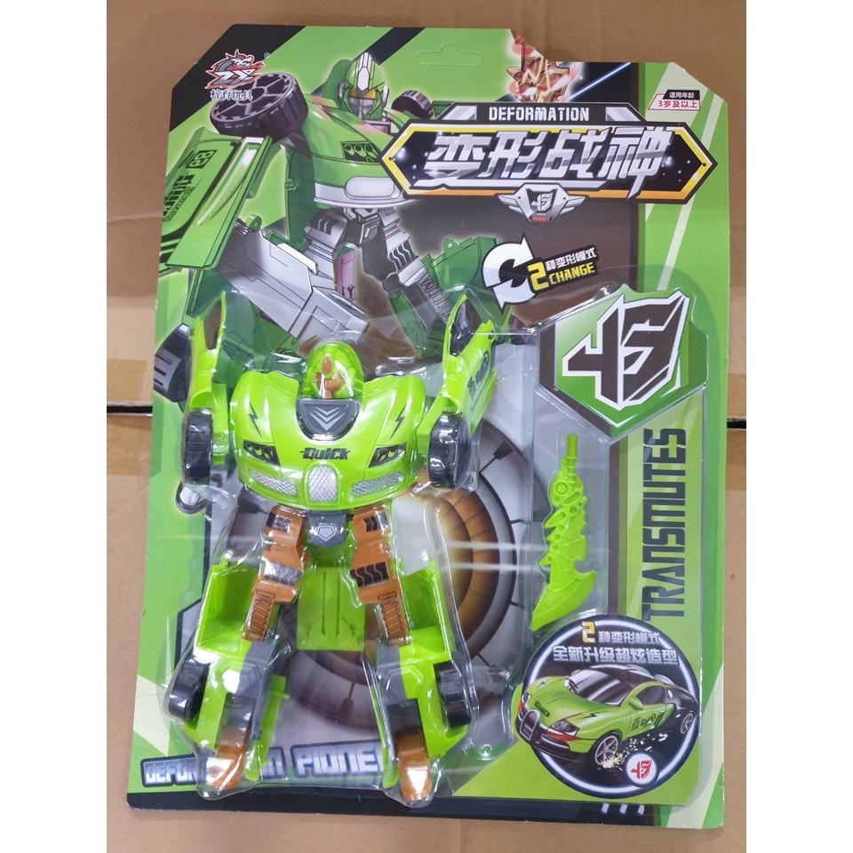 Đồ chơi biến hình - Siêu nhân robot biến hình siêu xe loại to nhựa tốt