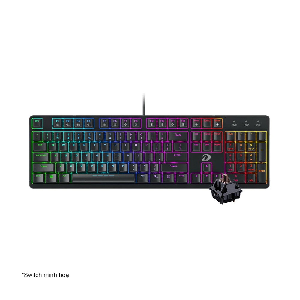 Bàn phím cơ Gaming DAREU EK1280 RGB - Bảo hành 24 tháng