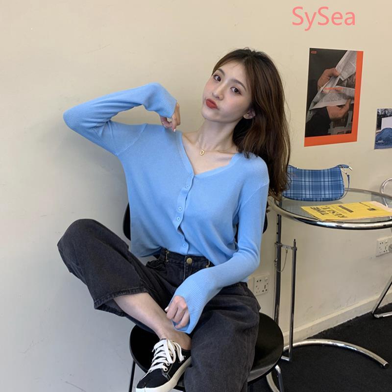 Áo Khoác Che Nắng Tay Dài Cổ Chữ V Thời Trang Mùa Hè Cho Phái Nữ