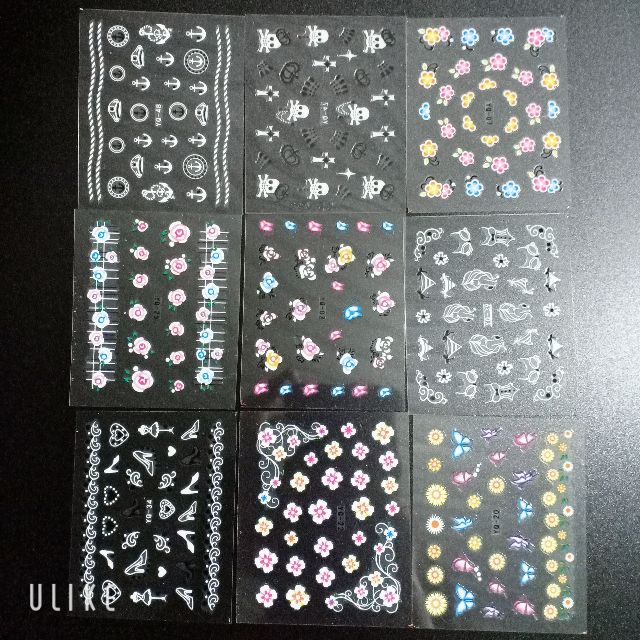 Sticker dán móng dễ thương - Giấy dán móng