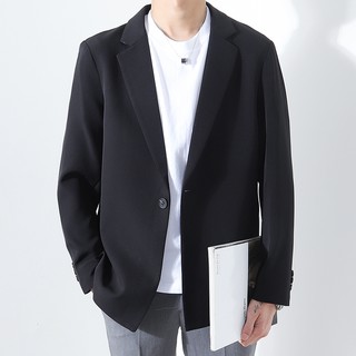 Áo blazer đen dài phong cách Hàn Quốc