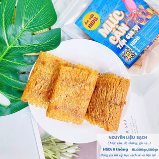 Mực cán tẩm gia vị nguyên con HiDu 500gr loại ngon đậm vị